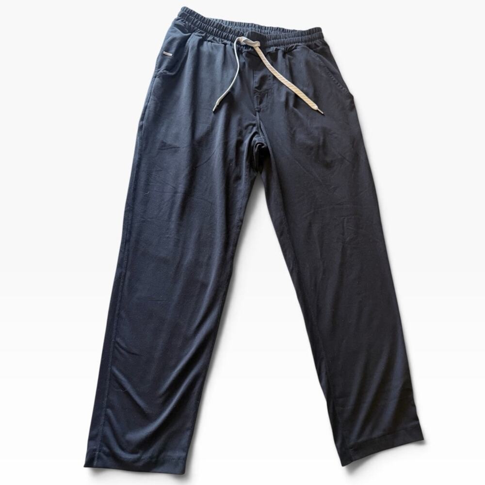 Vuori V418 PONTO Performance Pant Jogger Lounge Lux Pull On Size M Black Pockets